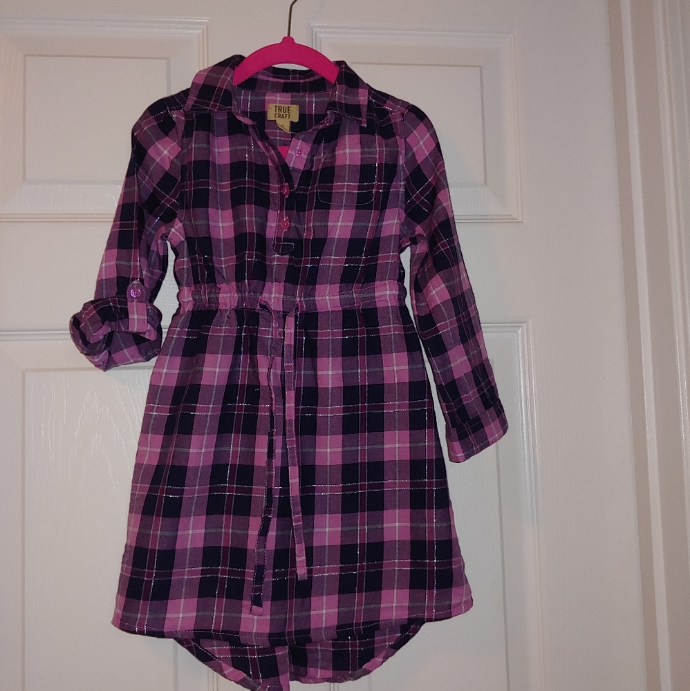 True Craft plaid shirt dress